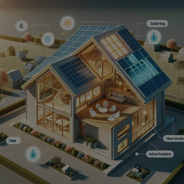 Comment optimiser l'utilisation de l'énergie solaire pour l'éclairage et le chauffage dans une maison passive ?