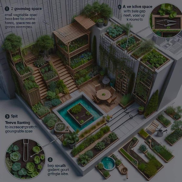 Quelles astuces pour maximiser l'utilisation d'un petit jardin urbain ?